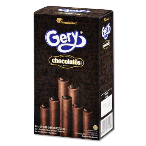 GERY捲心酥黑巧克力口味（盒裝）280g