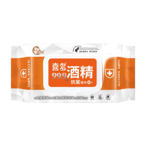 喜多酒精抗菌濕巾80抽