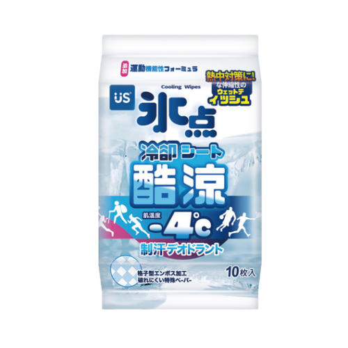 優生冰點酷涼濕巾10抽 