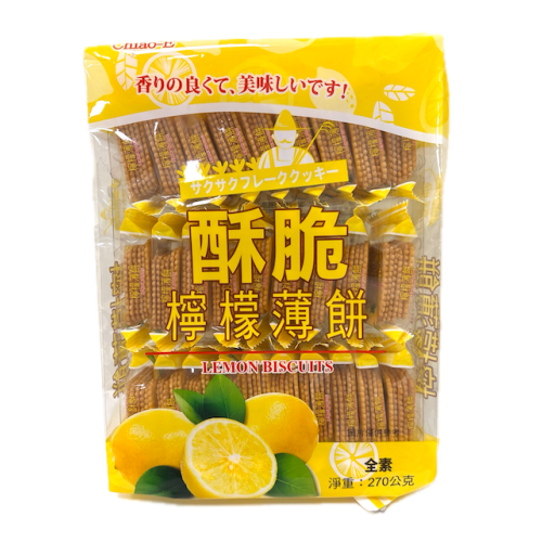 巧益 酥脆檸檬薄餅 270g