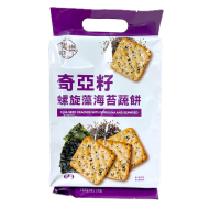饗樂吧 奇亞籽螺旋藻海苔餅 200g