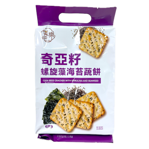 饗樂吧 奇亞籽螺旋藻海苔餅 200g
