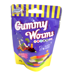 百靈 QQ糖 水果蟲 70g 