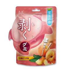 三立 剝皮軟糖(白桃) 65g