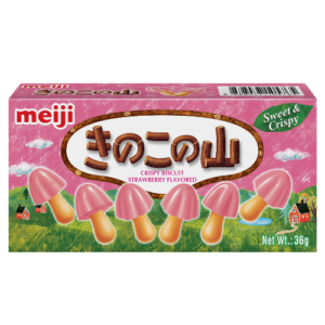 明治 香菇餅乾-草莓 36g 日本巧克力餅乾