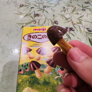 明治 香菇餅乾-巧克力 40g 日本巧克力餅乾