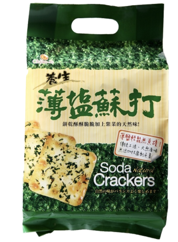 巧益 蘇打餅 薄鹽紫菜 252g