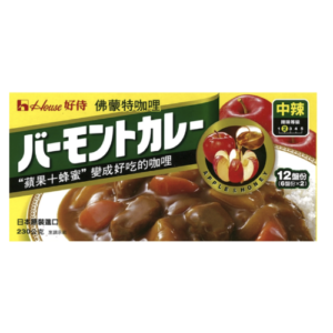 日本佛蒙特咖哩片中辣 230G