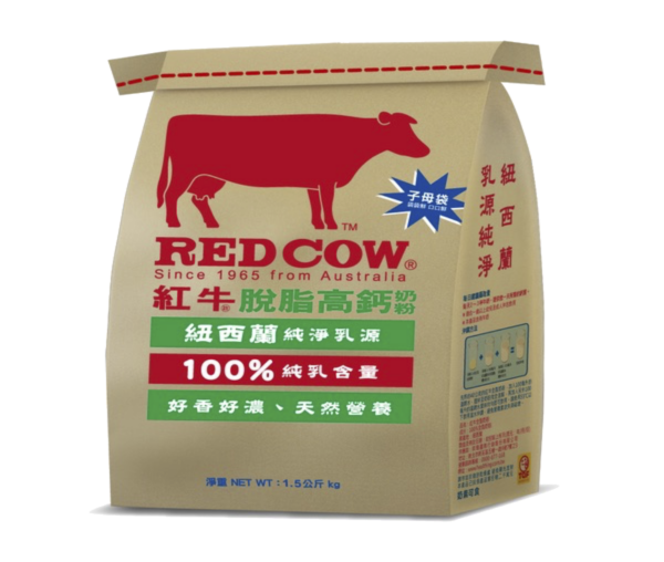 紅牛奶粉脫脂高鈣袋裝1.5kg